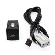 Spina interruttore adattatore AUX per auto + cablaggio per Volkswagen RCD 510/310/300+, For Volkswagen RCD510/310/300+
