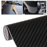 Adesivo decorativo in PVC 3D in fibra di carbonio per auto, dimensioni: 152 cm x 50 cm