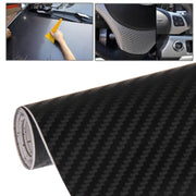Adesivo decorativo in PVC 3D in fibra di carbonio per auto, dimensioni: 152 cm x 50 cm