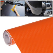 Adesivo decorativo in PVC 3D in fibra di carbonio per auto, dimensioni: 152 cm x 50 cm