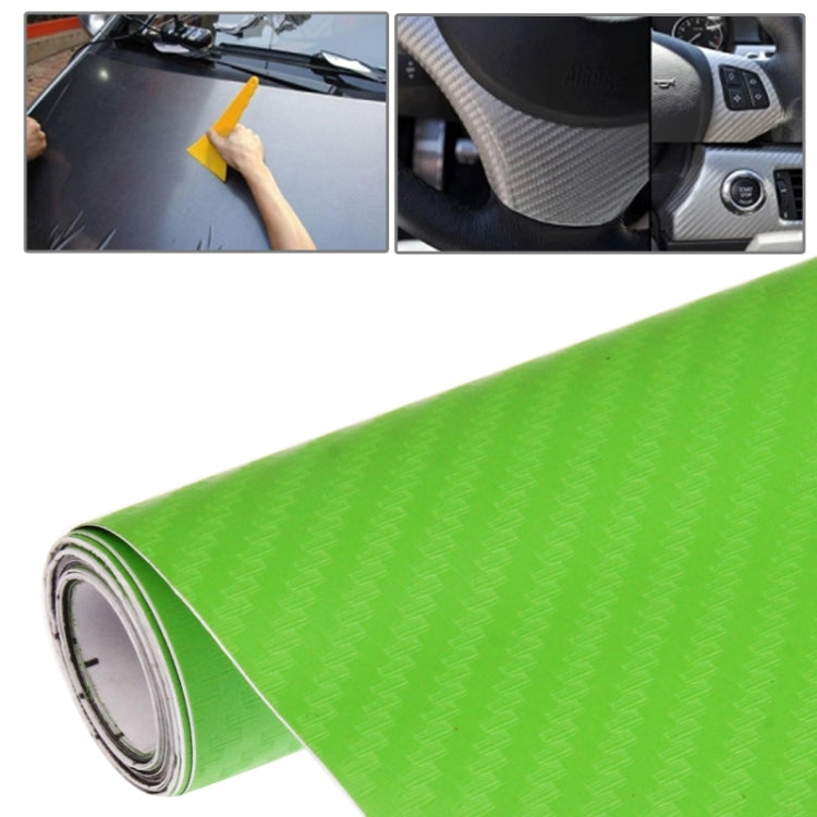 Adesivo decorativo in PVC 3D in fibra di carbonio per auto, dimensioni: 152 cm x 50 cm