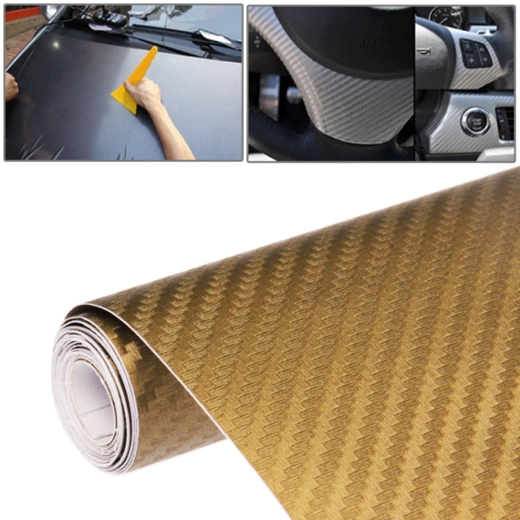 Adesivo decorativo in PVC 3D in fibra di carbonio per auto, dimensioni: 152 cm x 50 cm