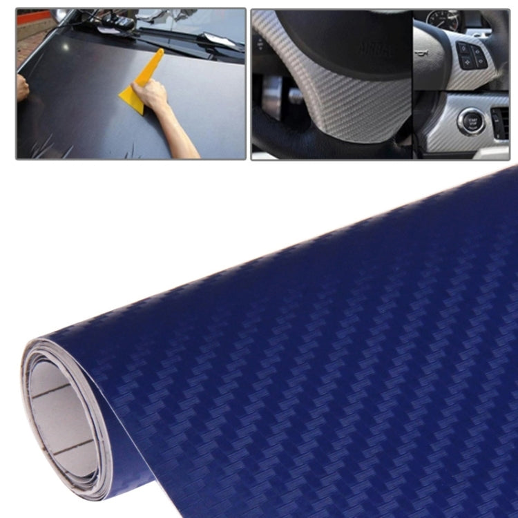 Adesivo decorativo in PVC 3D in fibra di carbonio per auto, dimensioni: 152 cm x 50 cm