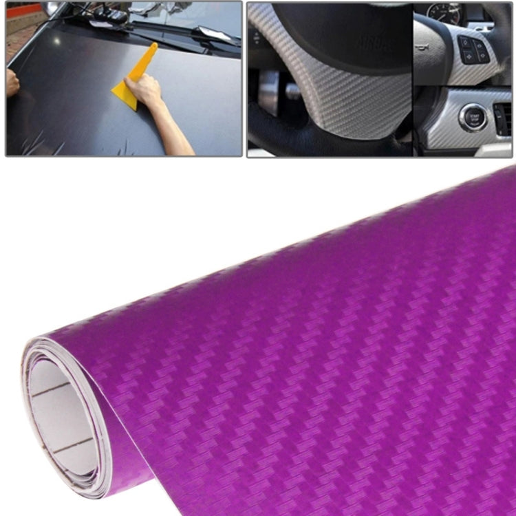 Adesivo decorativo in PVC 3D in fibra di carbonio per auto, dimensioni: 152 cm x 50 cm