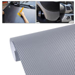 Adesivo decorativo in PVC 3D in fibra di carbonio per auto, dimensioni: 152 cm x 50 cm