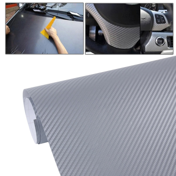 Adesivo decorativo in PVC 3D in fibra di carbonio per auto, dimensioni: 152 cm x 50 cm
