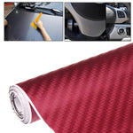 Adesivo decorativo in PVC 3D in fibra di carbonio per auto, dimensioni: 152 cm x 50 cm