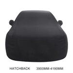 Copriauto in cotone elastico termoisolante anti-polvere e anti-UV per auto a due volumi, dimensioni: 3,9 m~4,19 m, Size: 3.9m~4.19m