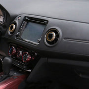 Custodia per manopola del condizionatore d'aria in alluminio per auto da 3 pezzi per Honda, For Honda(Gold), For Honda(Blue), For Honda(Red)