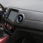 Custodia per manopola del condizionatore d'aria in alluminio per auto da 3 pezzi per Honda, For Honda(Gold), For Honda(Blue), For Honda(Red)