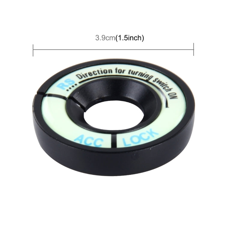 Anello decorativo notturno con accenditore in alluminio per auto per Audi e Volkswagen