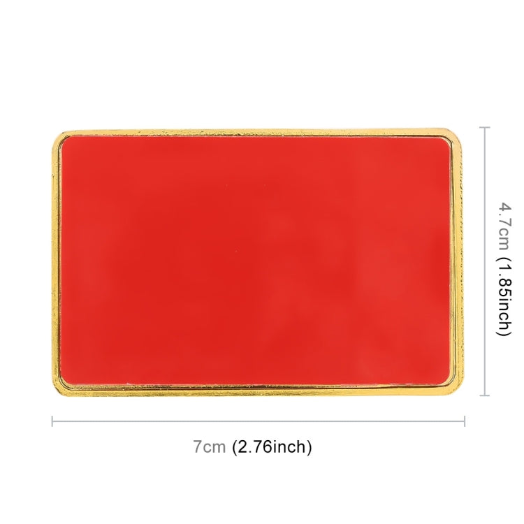 Adesivo decorativo in metallo VIP a forma rettangolare con bandiera canadese per auto universale, Canada Flag (Gold), Canada Flag (Silver)