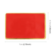 Adesivo decorativo in metallo VIP a forma rettangolare con bandiera canadese per auto universale, Canada Flag (Gold), Canada Flag (Silver)