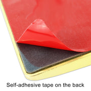 Adesivo decorativo in metallo VIP a forma rettangolare con bandiera canadese per auto universale, Canada Flag (Gold), Canada Flag (Silver)