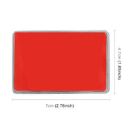 Adesivo decorativo in metallo VIP a forma rettangolare con bandiera italiana per auto universale, Italy Flag (Gold), Italy Flag (Silver)