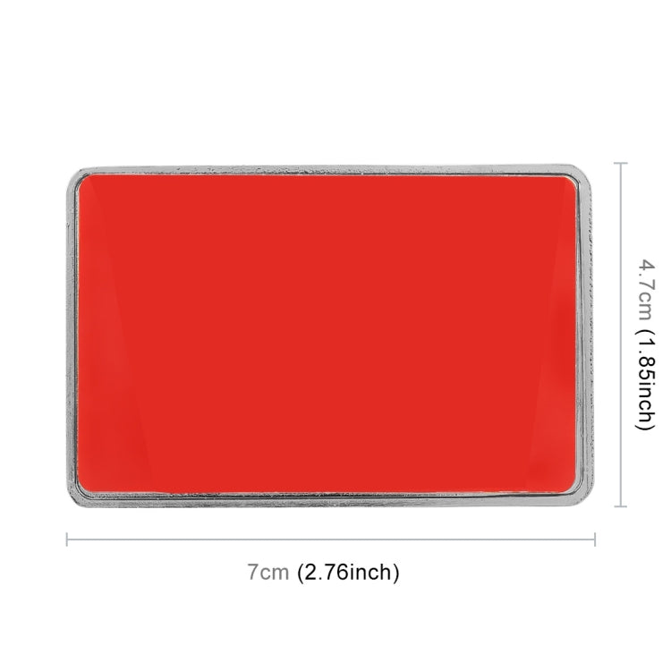 Adesivo decorativo in metallo VIP a forma rettangolare con bandiera universale per auto del Regno Unito, UK Flag (Gold), UK Flag (Silver)