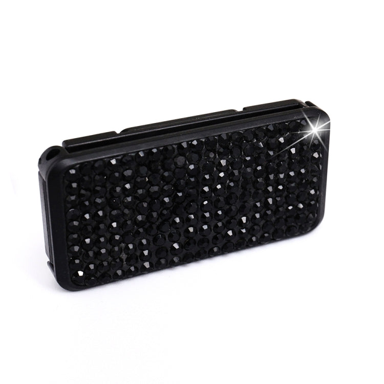 Regolatore di serraggio del fissatore di clip in cristallo per cinture di sicurezza per auto, Crystal Black, Crystal Colour, Crystal Pink, Crystal Blue, Crystal Red, Crystal White