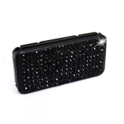 Regolatore di serraggio del fissatore di clip in cristallo per cinture di sicurezza per auto, Crystal Black, Crystal Colour, Crystal Pink, Crystal Blue, Crystal Red, Crystal White