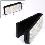 Regolatore di serraggio del fissatore di clip in cristallo per cinture di sicurezza per auto, Crystal Black, Crystal Colour, Crystal Pink, Crystal Blue, Crystal Red, Crystal White