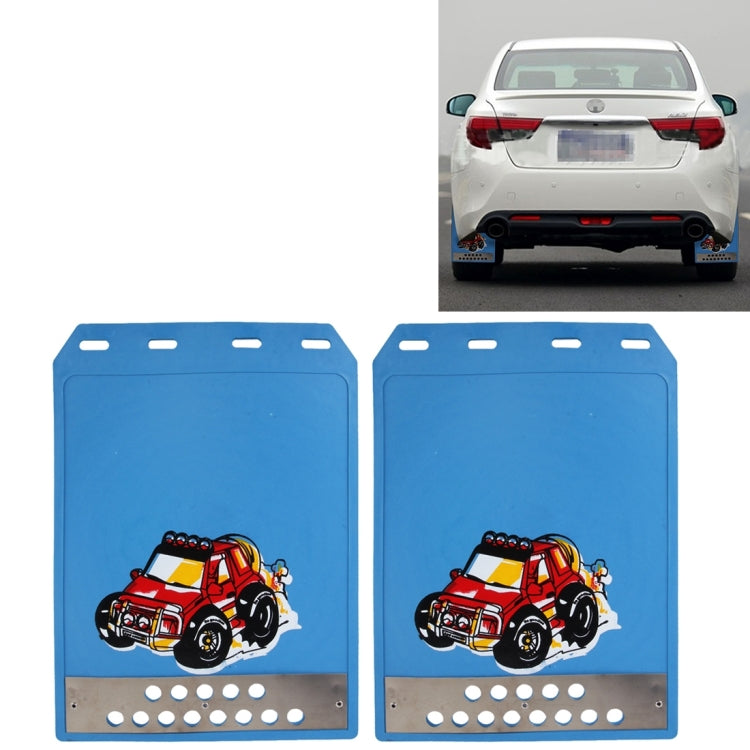 Set 2 Paraspruzzi sagomati in silicone 30x21 cm auto