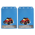Set 2 Paraspruzzi sagomati in silicone 30x21 cm auto