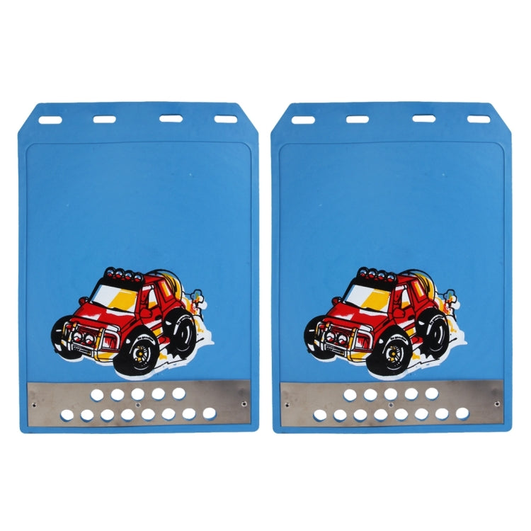 Set 2 Paraspruzzi sagomati in silicone 30x21 cm auto