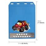 Set 2 Paraspruzzi sagomati in silicone 30x21 cm auto