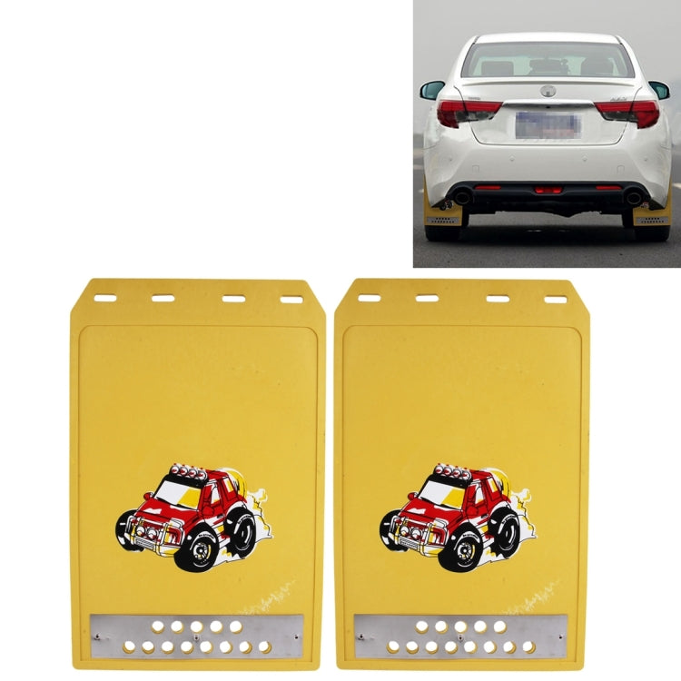 Set 2 Paraspruzzi sagomati in silicone 30x21 cm auto