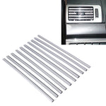 10 PZ SHENHAO AD-0834 Striscia decorativa per modanatura della bocchetta dell'aria per auto, 10 PCS AD-0834