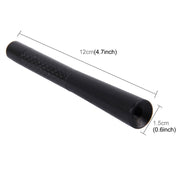 Base per viti universali lucidate con antenna corta in alluminio in fibra di carbonio (dimensioni grandi), 12cm