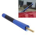 Base per viti universali lucidate con antenna corta in alluminio in fibra di carbonio (dimensioni grandi), 12cm