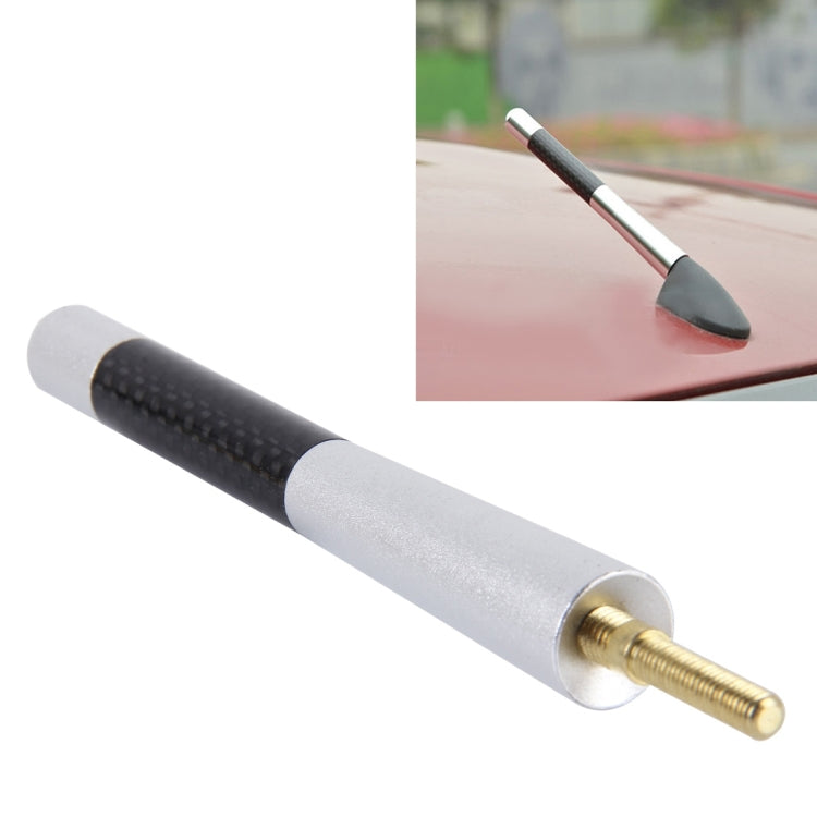 Base per viti universali lucidate con antenna corta in alluminio in fibra di carbonio (dimensioni grandi), 12cm