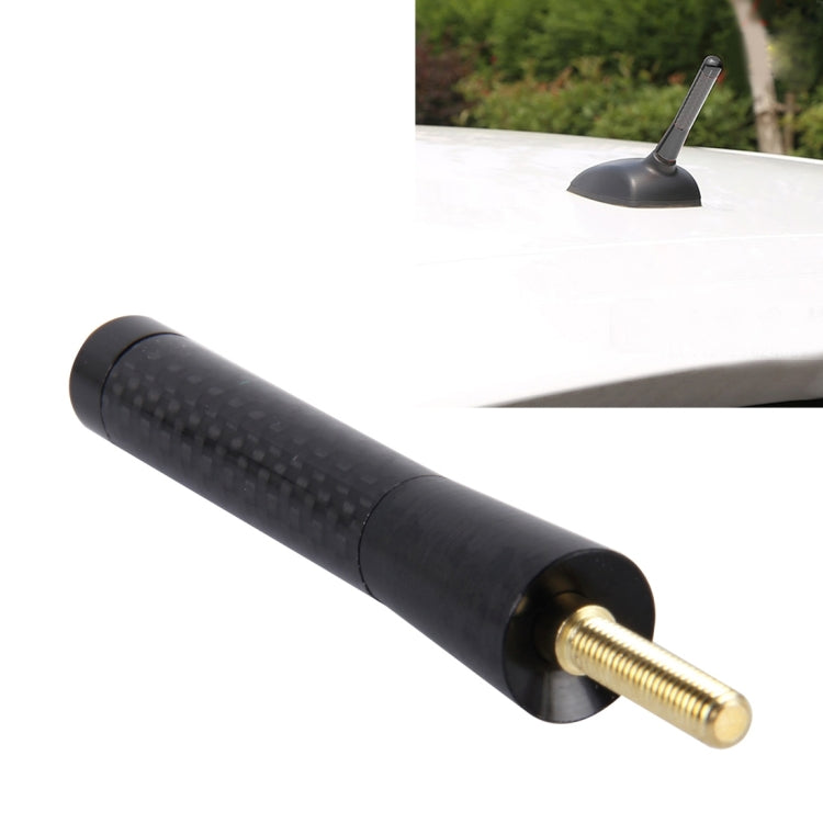 Base per viti universali lucidate con antenna corta in alluminio in fibra di carbonio (dimensioni medie), 8cm