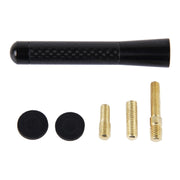 Base per viti universali lucidate con antenna corta in alluminio in fibra di carbonio (dimensioni medie), 8cm
