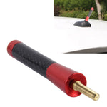 Base per viti universali lucidate con antenna corta in alluminio in fibra di carbonio (dimensioni medie), 8cm