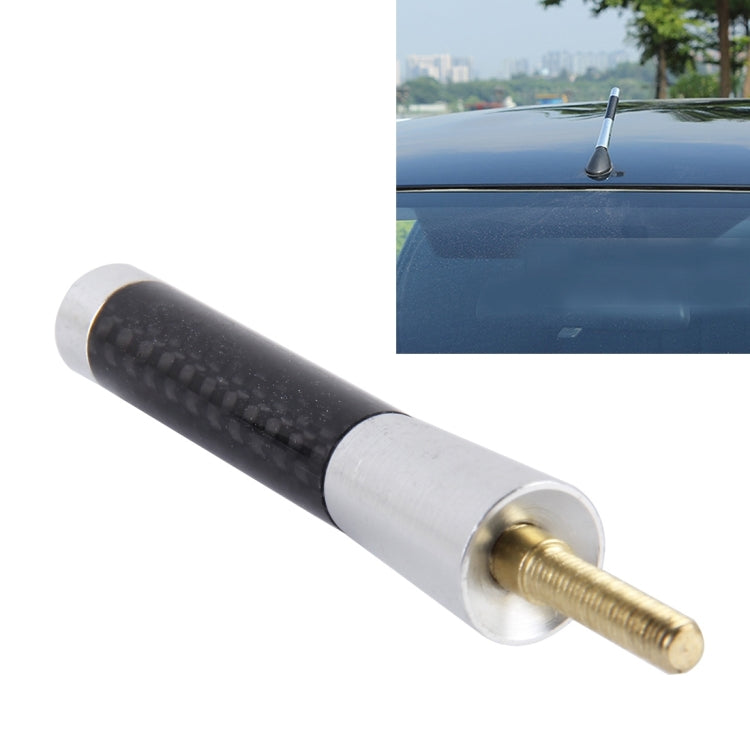 Base per viti universali lucidate con antenna corta in alluminio in fibra di carbonio (dimensioni medie), 8cm