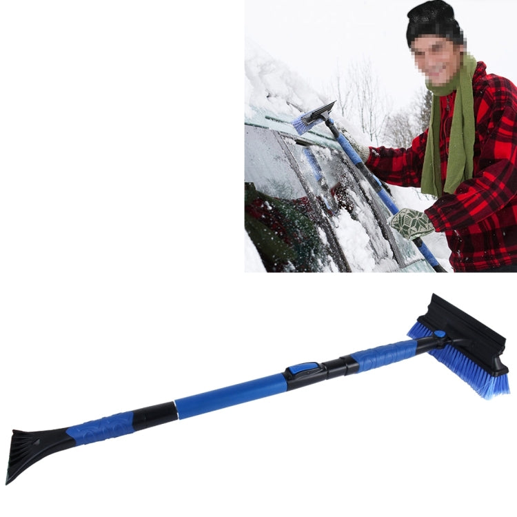 Pala da neve rimovibile scalabile ad alta resistenza per auto 2 in 1 con spazzola per scopa per gelo di neve e raschietto per ghiaccio