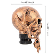 Pomello del cambio automatico manuale a forma di doppia testa per auto universale per veicoli, Double Heads Shaped (Bronze), Double Heads Shaped (Beige), Double Heads Shaped (Silver)