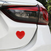 Adesivo decorativo per carrozzeria in metallo a forma di cuore, Heart Shape (Red), Heart Shape (Silver)