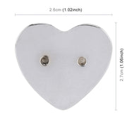 Adesivo decorativo per carrozzeria in metallo a forma di cuore, Heart Shape (Red), Heart Shape (Silver)
