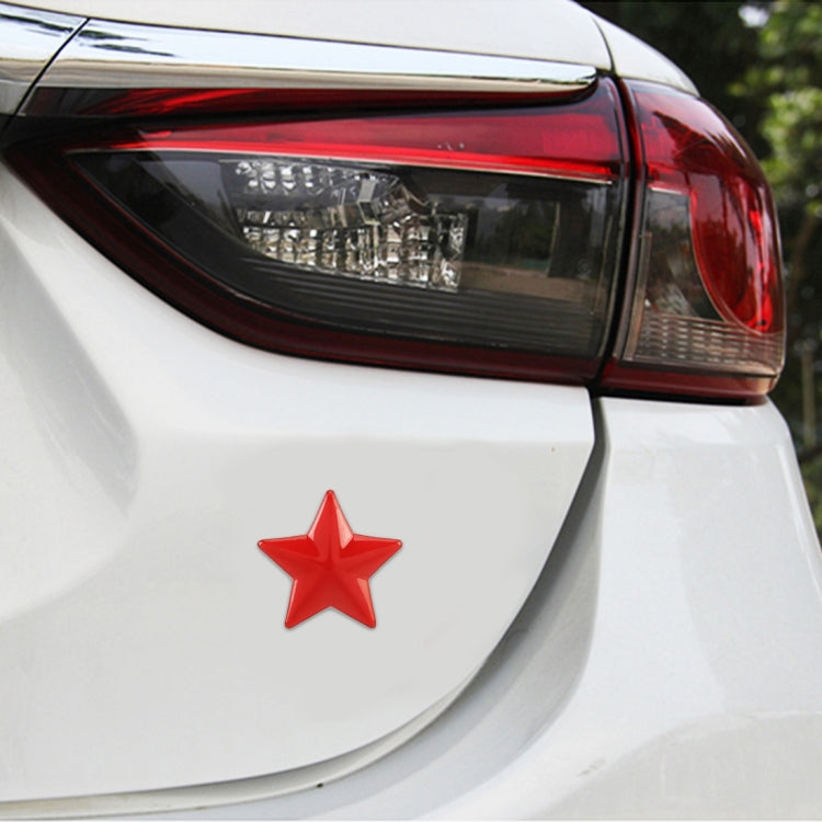 Adesivo decorativo per carrozzeria in metallo con motivo a stella, Star Pattern (Red), Star Pattern (Silver)