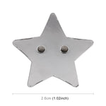 Adesivo decorativo per carrozzeria in metallo con motivo a stella, Star Pattern (Red), Star Pattern (Silver)