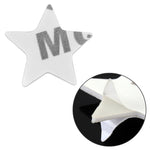 Adesivo decorativo per carrozzeria in metallo con motivo a stella, Star Pattern (Red), Star Pattern (Silver)