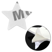 Adesivo decorativo per carrozzeria in metallo con motivo a stella, Star Pattern (Red), Star Pattern (Silver)