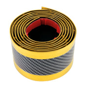 Adesivo decorativo per striscia decorativa per soglia portiera auto in fibra di carbonio placcata universale, dimensioni: 3 cm x 2 m, 3CM x 2M (Gold), 3CM x 2M (Red), 3CM x 2M (Silver)