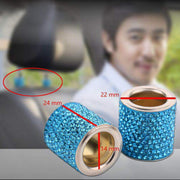 Decorazione modificata del cuscino per la testa in cristallo per auto da 4 pezzi