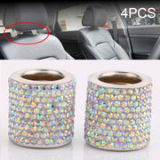 Decorazione modificata del cuscino per la testa in cristallo per auto da 4 pezzi