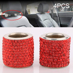 Decorazione modificata del cuscino per la testa in cristallo per auto da 4 pezzi