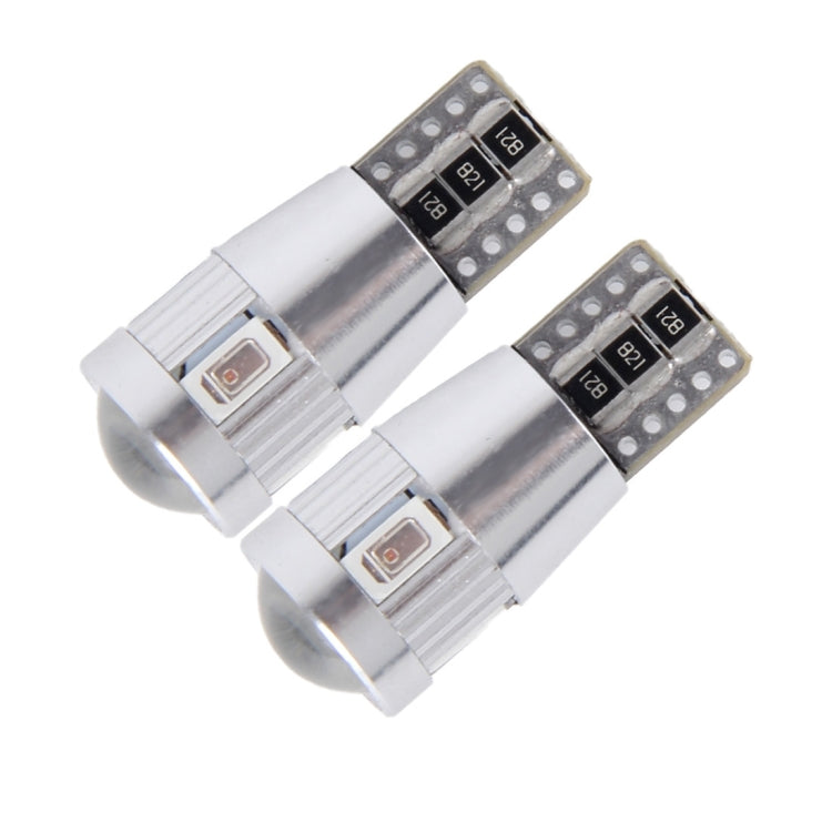 2 pezzi T10 3W 6 LED SMD-5630 Lampada per luci di ingombro per auto Canbus senza errori, DC 12V, 6 SMD-5630 LEDs