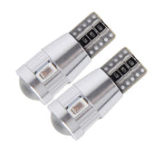 2 pezzi T10 3W 6 LED SMD-5630 Lampada per luci di ingombro per auto Canbus senza errori, DC 12V, 6 SMD-5630 LEDs